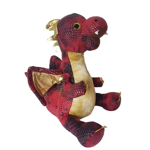 Hug Me Lite Up Red Dragon 21" Interactive Plush Soft Textured Stuffed Animal - Picture 3 of 8